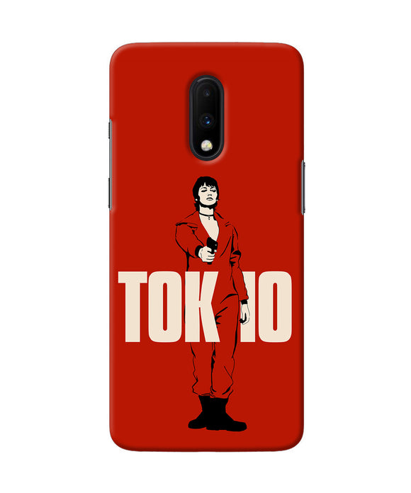 Money Heist Tokyo With Gun Oneplus 7 Back Cover