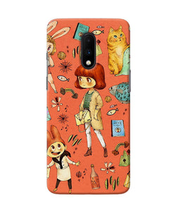 Canvas Little Girl Print Oneplus 7 Back Cover