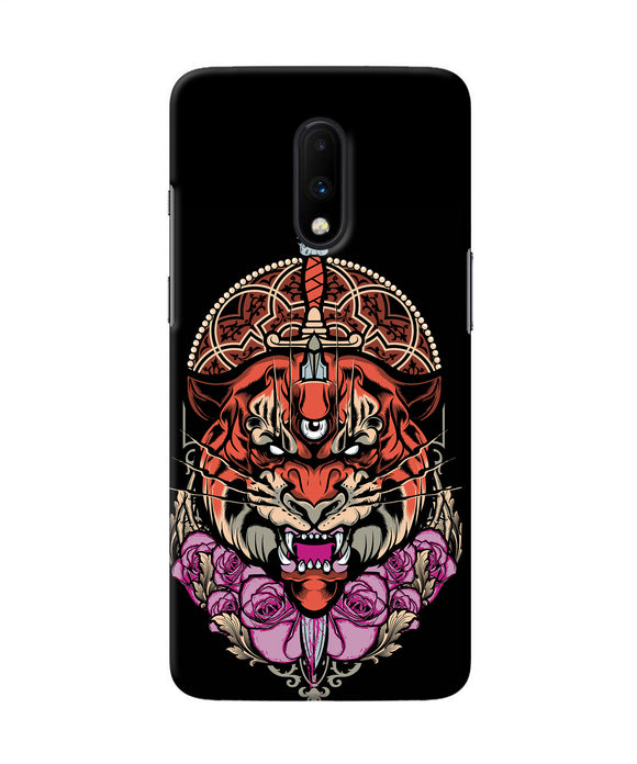 Abstract Tiger Oneplus 7 Back Cover