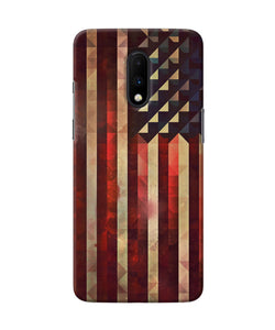 Vintage Us Flag Oneplus 7 Back Cover