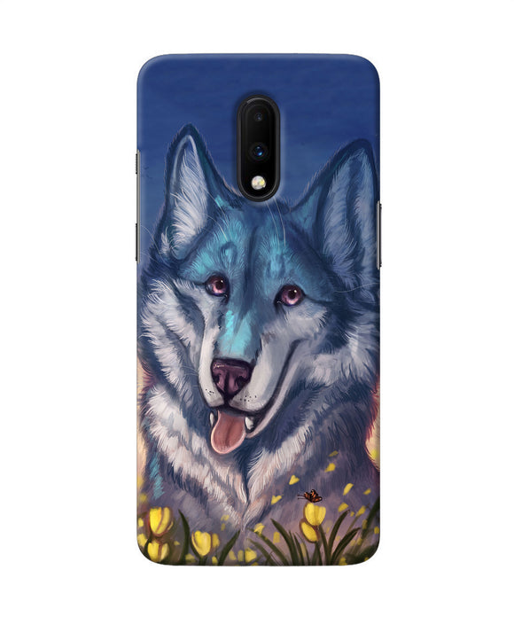 Cute Wolf Oneplus 7 Back Cover