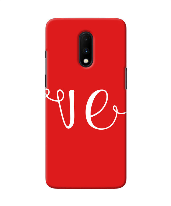 Love Two Oneplus 7 Back Cover