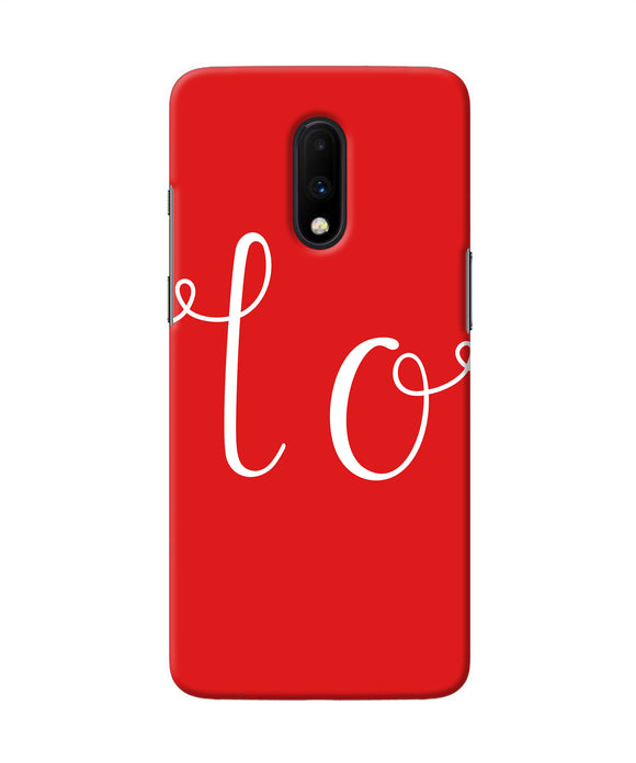 Love One Oneplus 7 Back Cover