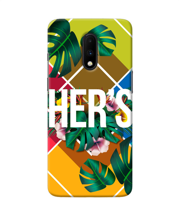 His Her Two Oneplus 7 Back Cover