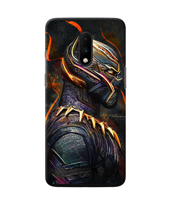 Black Panther Side Face Oneplus 7 Back Cover