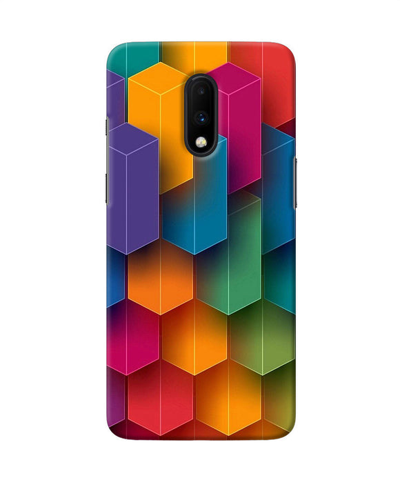 Abstract Rectangle Print Oneplus 7 Back Cover