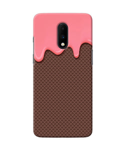 Waffle Cream Biscuit Oneplus 7 Back Cover