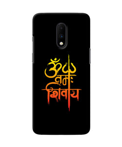 Om Namah Shivay Text Oneplus 7 Back Cover