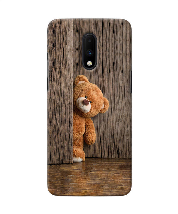 Teddy Wooden Oneplus 7 Back Cover