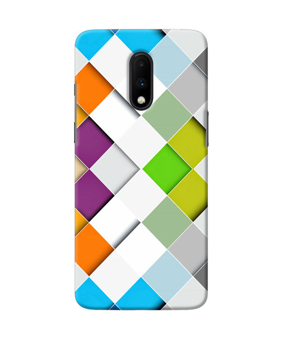 Abstract Color Box Oneplus 7 Back Cover