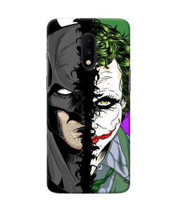 Batman Vs Joker Half Face Oneplus 7 Back Cover