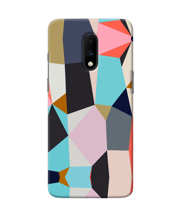 Abstract Colorful Shapes Oneplus 7 Back Cover