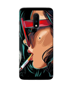 Smoking Girl Oneplus 7 Back Cover