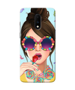 Fashion Girl Oneplus 7 Back Cover