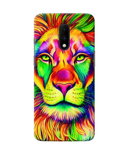 Lion Color Poster Oneplus 7 Back Cover