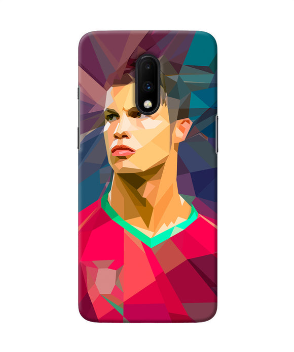 Abstract Ronaldo Oneplus 7 Back Cover