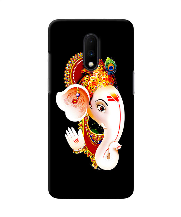 Lord Ganesh Face Oneplus 7 Back Cover