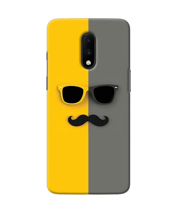 Mustache Glass Oneplus 7 Back Cover