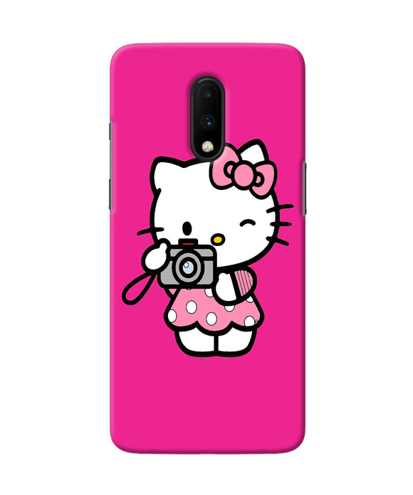 Hello Kitty Cam Pink Oneplus 7 Back Cover