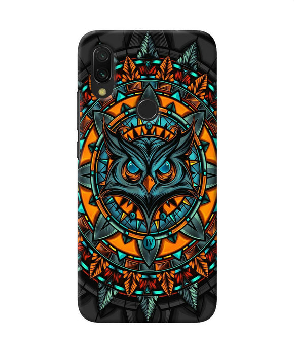 Angry Owl Art Redmi 7 Back Cover