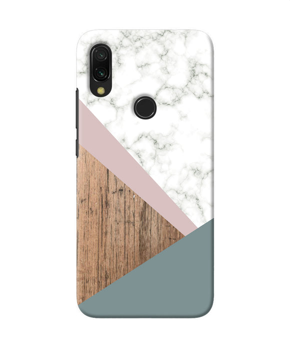 Marble Wood Abstract Redmi 7 Back Cover