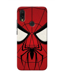 Spiderman Face Redmi 7 Real 4D Back Cover