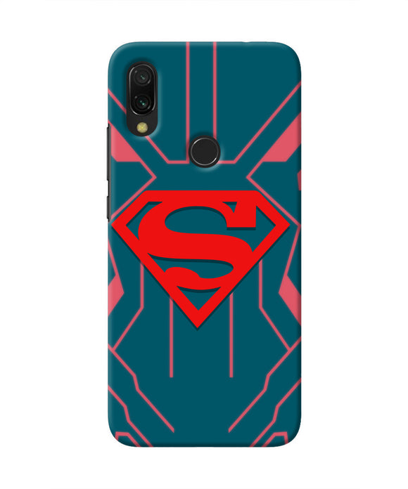 Superman Techno Redmi 7 Real 4D Back Cover