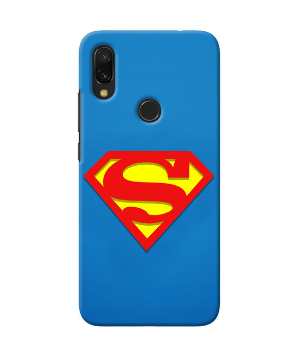 Superman Blue Redmi 7 Real 4D Back Cover