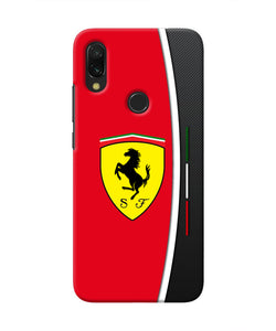 Ferrari Abstract Red Redmi 7 Real 4D Back Cover