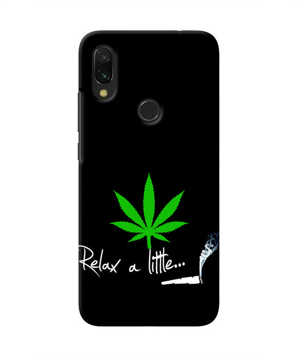 Weed Relax Quote Redmi 7 Real 4D Back Cover