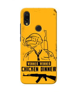 PUBG Chicken Dinner Redmi 7 Real 4D Back Cover