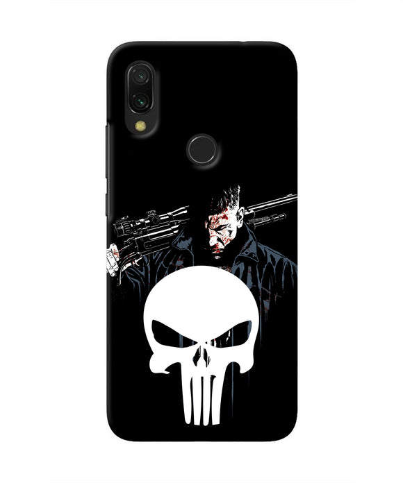 Punisher Character Redmi 7 Real 4D Back Cover