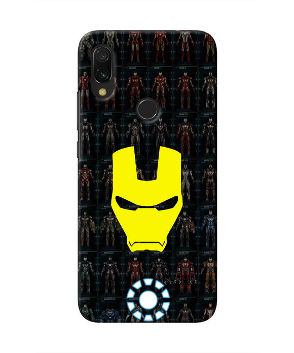 Iron Man Suit Redmi 7 Real 4D Back Cover