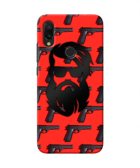 Rocky Bhai Beard Look Redmi 7 Real 4D Back Cover