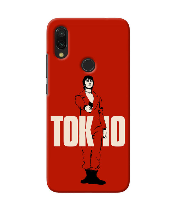 Money Heist Tokyo With Gun Redmi 7 Back Cover