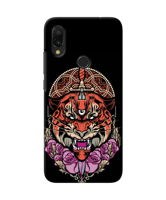 Abstract Tiger Redmi 7 Back Cover