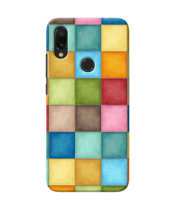 Abstract Colorful Squares Redmi 7 Back Cover