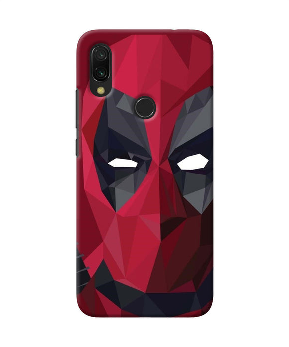 Abstract Deadpool Mask Redmi 7 Back Cover