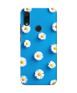 White Flowers Redmi 7 Back Cover