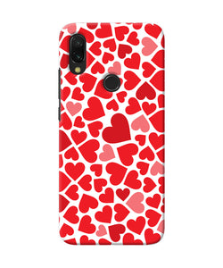 Red Heart Canvas Print Redmi 7 Back Cover