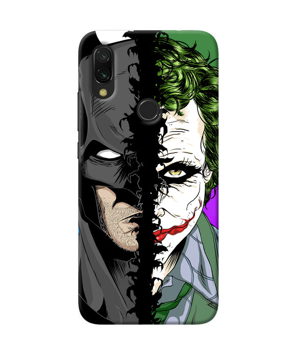 Batman Vs Joker Half Face Redmi 7 Back Cover