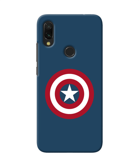 Captain America Logo Redmi 7 Back Cover