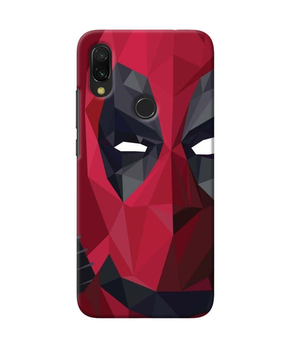 Abstract Deadpool Half Mask Redmi 7 Back Cover