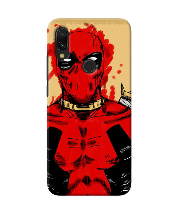 Blooded Deadpool Redmi 7 Back Cover