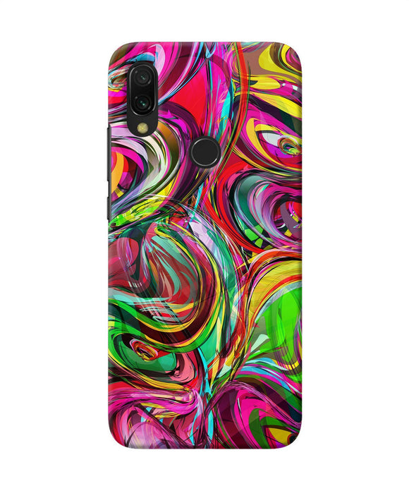 Abstract Colorful Ink Redmi 7 Back Cover