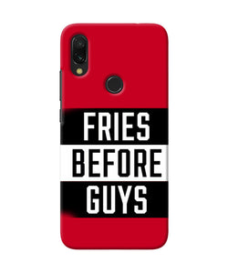 Fries Before Guys Quote Redmi 7 Back Cover