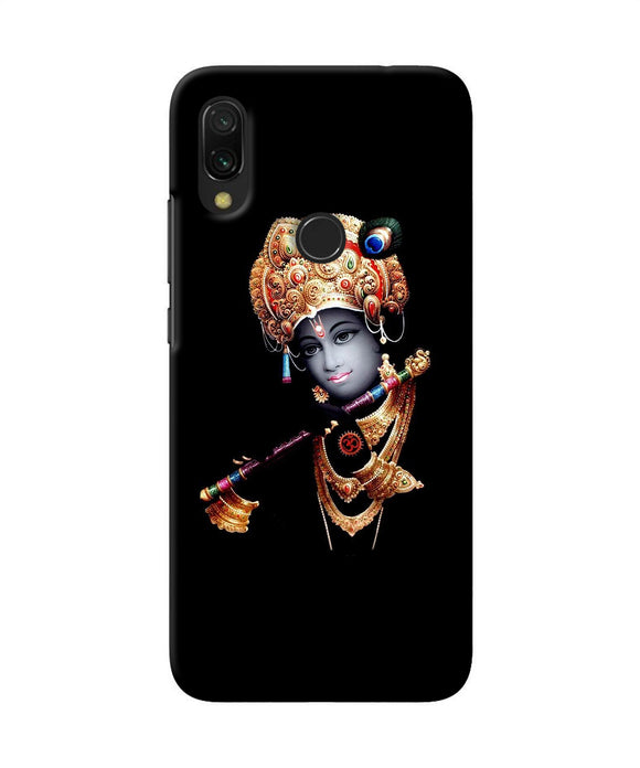Lord Krishna With Fluet Redmi 7 Back Cover