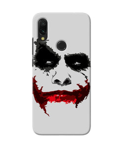 Joker Dark Knight Red Smile Redmi 7 Back Cover