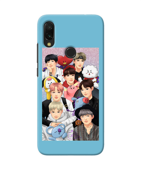 BTS with animals Redmi Y3 Back Cover