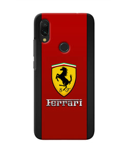 Ferrari Abstract Maroon Redmi Y3 Real 4D Back Cover